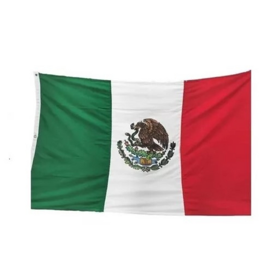 BANDERA MEXICANA NYLON SEACHOCE 12X18" MOD. 78271