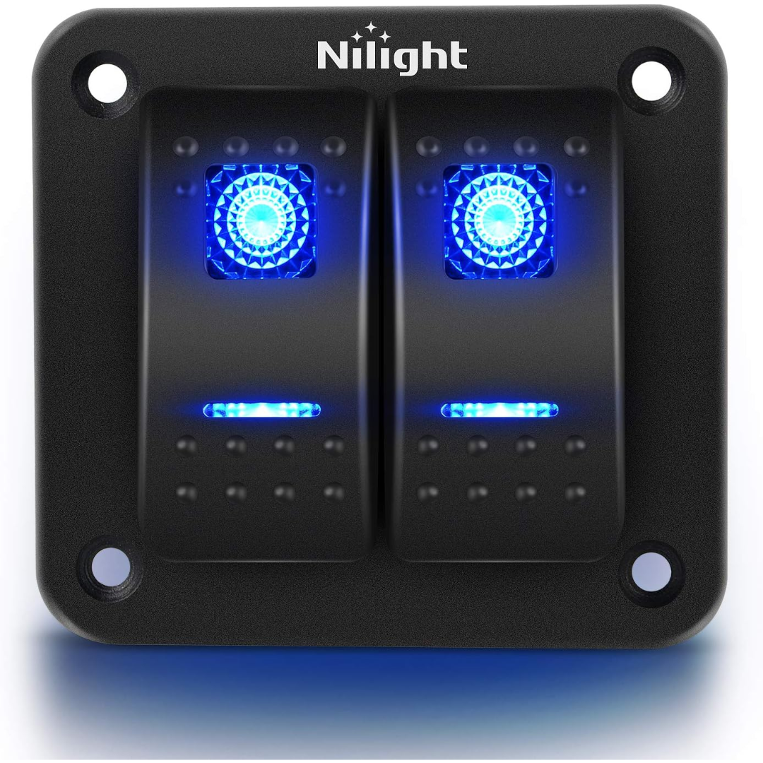 PANEL DE SWITCH 2 POSICIONES NILIGHT #90106B