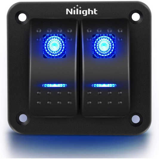PANEL DE SWITCH 2 POSICIONES NILIGHT #90106B