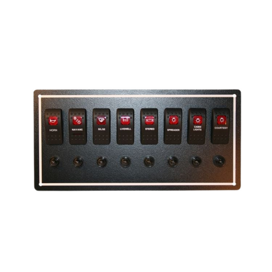PANEL DE SWITCH 8 POSIC.+ 4 FUNC. GENUINE MARINE X001TNCC77