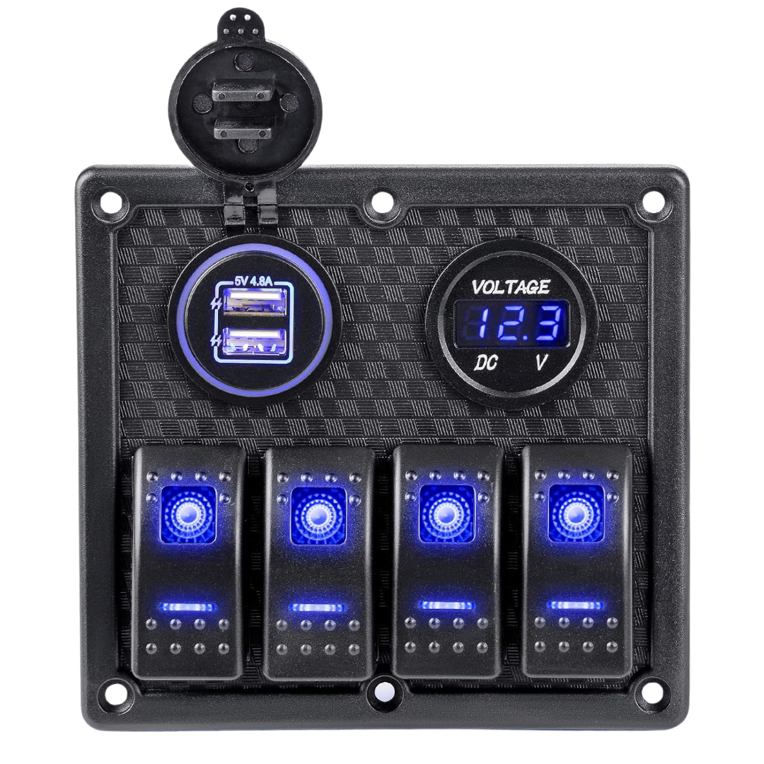 PANEL DE SWITCH 4 POSICIONES NILIGHT C/1 FUNCON #90162E