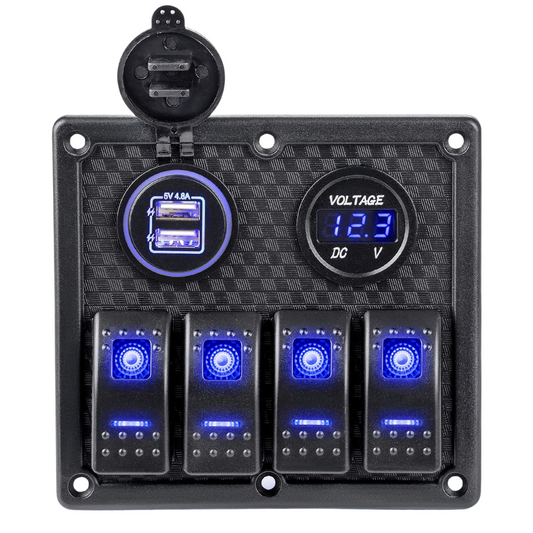 PANEL DE SWITCH 4 POSICIONES NILIGHT C/1 FUNCON #90162E