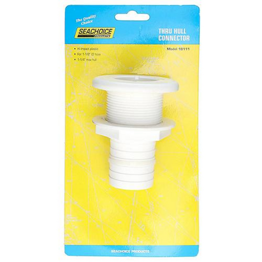 TOMA DE AGUA SEACHOICE PLASTICO RECTO DE 1-1/2 #18111