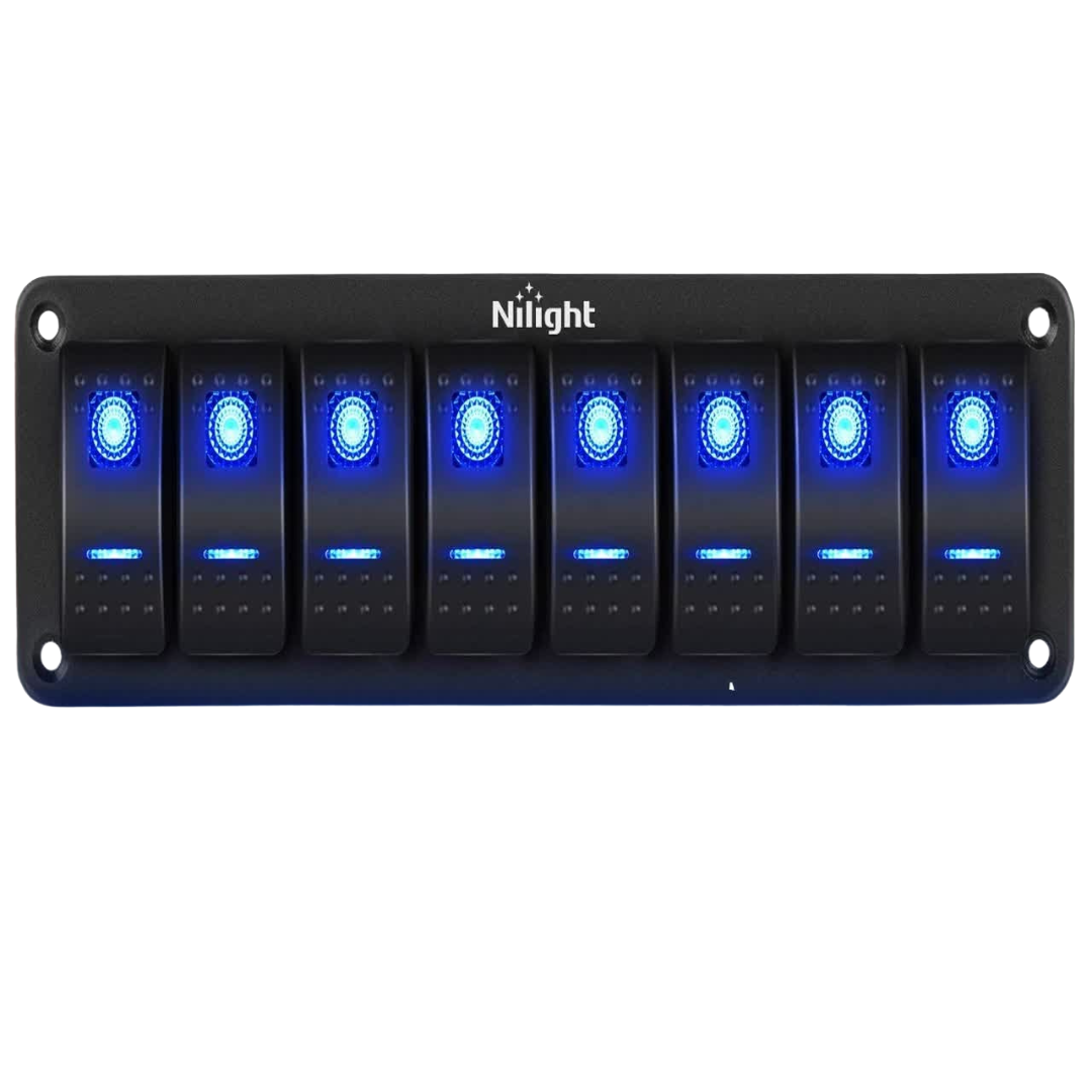 PANEL DE SWITCH 8 POSICIONES NILIGHT #90112H
